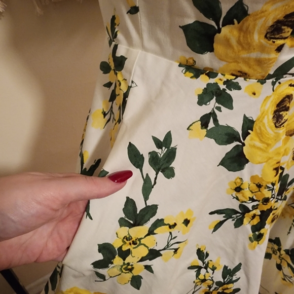 Retro Modcloth Ixia floral A-line dress with pockets! - Picture 3 of 10